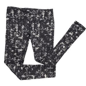 Head Medium brushed active leggings black white full length